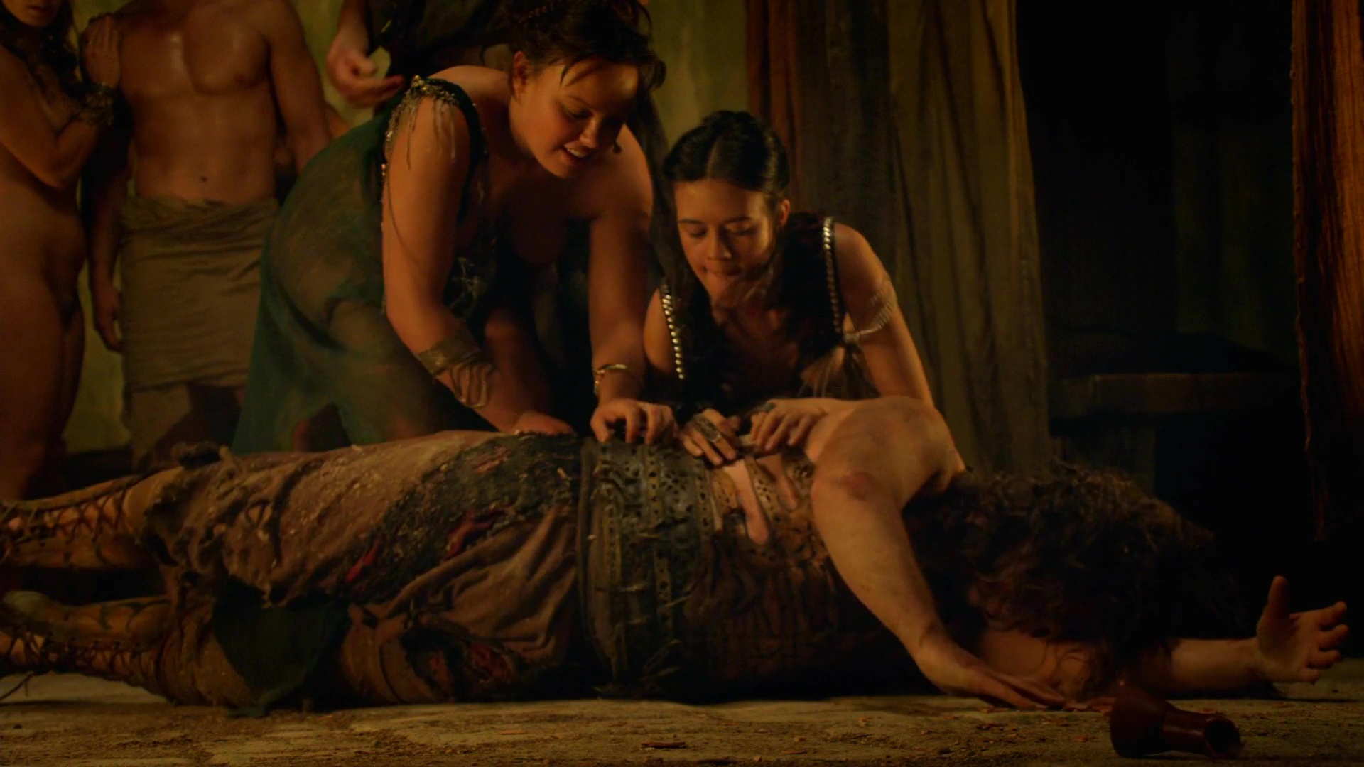 Actresses name in spartacus threesome