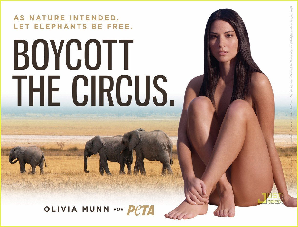 Nackte Olivia Munn In Peta Advertisement